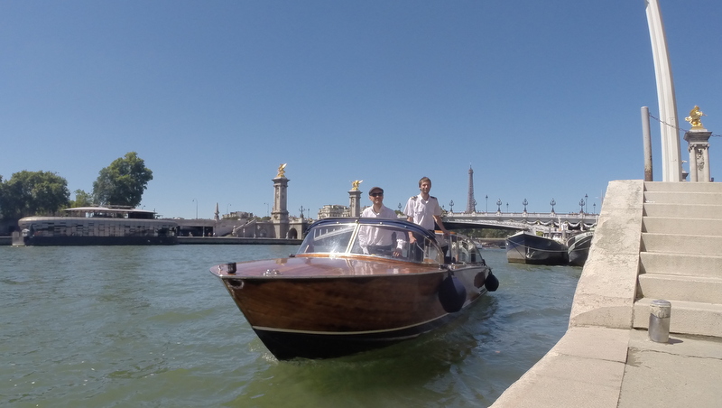 Le Motoscafo pendant une croisière sur la Seine